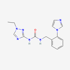 N-(1-ethyl-1H-1,2,4-triazol-3-yl)-N'-[2-(1H-imidazol-1-yl)benzyl]urea