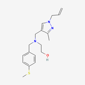 2-{[(1-allyl-3-methyl-1H-pyrazol-4-yl)methyl][4-(methylthio)benzyl]amino}ethanol