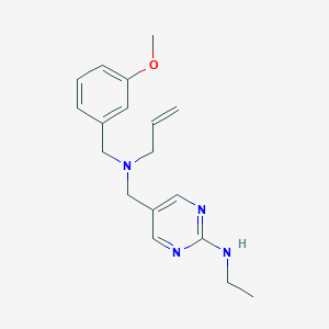 5-{[allyl(3-methoxybenzyl)amino]methyl}-N-ethylpyrimidin-2-amine