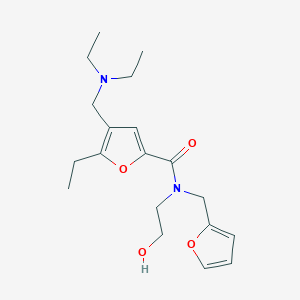 4-[(diethylamino)methyl]-5-ethyl-N-(2-furylmethyl)-N-(2-hydroxyethyl)-2-furamide