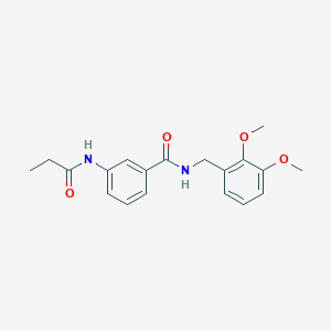 N-(2,3-dimethoxybenzyl)-3-(propionylamino)benzamide