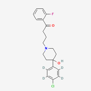 molecular formula C21H23ClFNO2 B589382 4-Defluoro-2-fluoro Haloperidol-d4 CAS No. 1795021-11-2