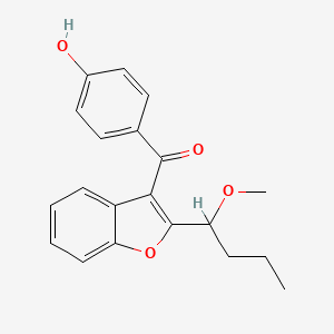 molecular formula C20H20O4 B589392 去(二乙氨基乙基)-去二碘-1'-甲氧基胺碘酮 CAS No. 1391052-69-9