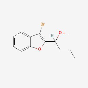 molecular formula C13H15BrO2 B589399 3-溴-2-(1-甲氧基丁基)苯并呋喃 CAS No. 1391053-51-2