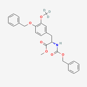 4-O-Benzyl-N-[(benzyloxy)carbonyl]-3-O-methyl-L-DOPA-d3 Methyl Ester