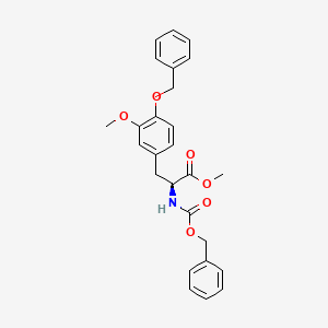molecular formula C26H27NO6 B589406 4-O-Benzyl-N-[(benzyloxy)carbonyl]-3-O-methyl-L-DOPA Methyl Ester CAS No. 881911-31-5