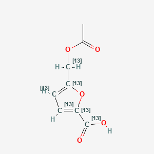 molecular formula C8H8O5 B589438 5-Acetoxymethyl-2-furancarboxylic Acid-13C6 CAS No. 1329839-69-1