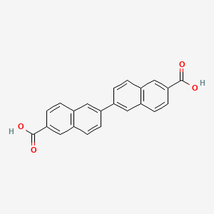 molecular formula C22H14O4 B589441 （2,2'-联萘）6,6'-二甲酸 CAS No. 932033-58-4