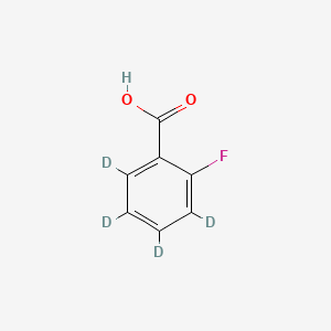 molecular formula C7H5FO2 B589444 2-氟苯甲酸-d4 CAS No. 646502-89-8