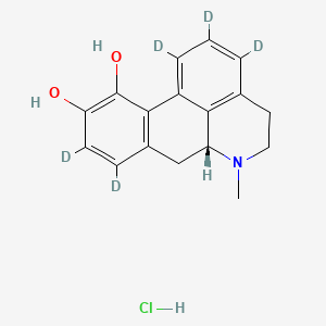 molecular formula C17H18ClNO2 B589445 (R)-阿扑吗啡-d5 盐酸盐（主要） CAS No. 76787-63-8