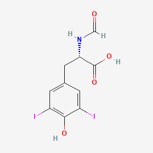 molecular formula C10H9I2NO4 B589446 N-甲酰-3,5-二碘-L-酪氨酸 CAS No. 906327-16-0