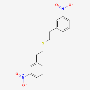 molecular formula C16H16N2O4S B589450 1,1'-[Sulfanediyldi(ethane-2,1-diyl)]bis(3-nitrobenzene) CAS No. 155172-70-6