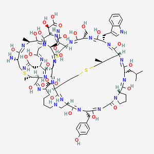 molecular formula C82H115N23O27S3 B589460 Duramycin C CAS No. 132268-38-3