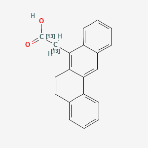 molecular formula C20H14O2 B589461 Benz[a]anthracene-7-acetic Acid-13C2 CAS No. 1794781-73-9
