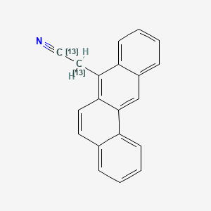 molecular formula C20H13N B589462 Benz[a]anthracene-7-acetonitrile-13C2 CAS No. 1794751-97-5