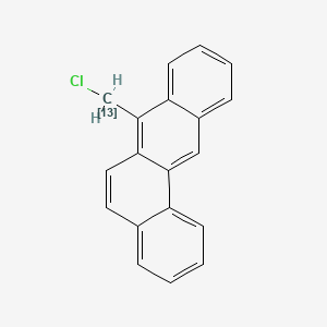 molecular formula C19H13Cl B589463 Benz[a]anthracene-7-chloromethane-13C CAS No. 1391054-60-6