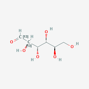 molecular formula C6H12O6 B589480 D-GLUCOSE-1,2-13C2 CAS No. 138079-87-5