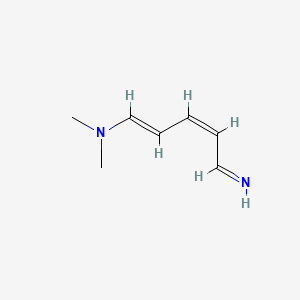 B589498 (1E,3Z)-5-imino-N,N-dimethylpenta-1,3-dien-1-amine CAS No. 129108-05-0