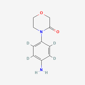 molecular formula C10H12N2O2 B589499 4-(4-氨基苯基)-3-吗啉酮-d4 CAS No. 1329837-80-0