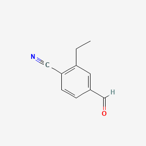molecular formula C10H9NO B589501 2-Ethyl-4-formylbenzonitrile CAS No. 157870-23-0