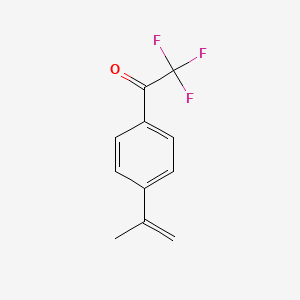 B589506 2,2,2-Trifluoro-1-[4-(prop-1-en-2-yl)phenyl]ethan-1-one CAS No. 145176-79-0