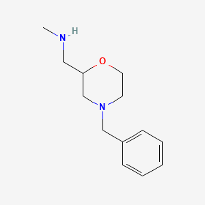 molecular formula C13H20N2O B589513 (4-Benzylmorpholin-2-ylmethyl)methylamine CAS No. 126645-75-8
