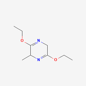 molecular formula C9H16N2O2 B589525 3,6-Diethoxy-2-methyl-2,5-dihydropyrazine CAS No. 151369-36-7