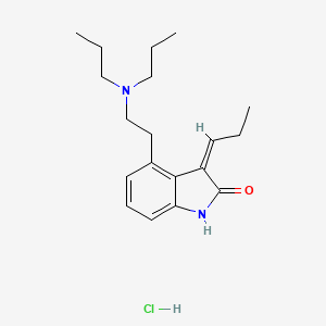 molecular formula C19H29ClN2O B589527 Propylidine Ropinirole Hydrochloride(E/Z-Mixture) CAS No. 221264-43-3