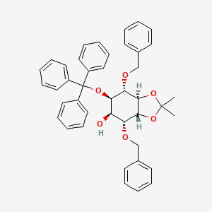 4,5-O-Isopropylidene-3,6-bis-O-(phenylmethyl)-1-O-(triphenylmethyl) DL-myo-Inositol