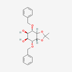 (3aR,4R,5S,6R,7S,7aR)-4,7-Bis(benzyloxy)-2,2-dimethylhexahydro-2H-1,3-benzodioxole-5,6-diol