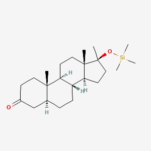 molecular formula C23H40O2Si B589531 17-O-Trimethylsilyl Mestanolone CAS No. 145760-86-7
