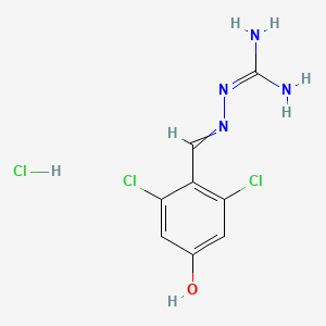 molecular formula C8H9Cl3N4O B589532 4-Hydroxy Guanabenz Hydrochloride CAS No. 1331636-59-9