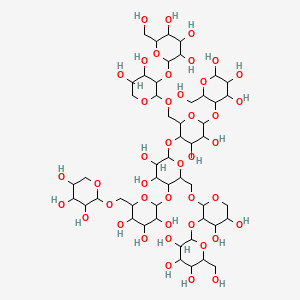 molecular formula C51H86O43 B589554 Nonasaccharide Glc4Xyl3Gal2 CAS No. 129865-06-1