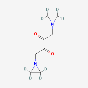 molecular formula C8H12N2O2 B589558 1,4-Bis(1-aziridinyl)-2,3-butanedione-d8 Dihydrobromide CAS No. 1329485-50-8