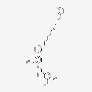 molecular formula C34H47NO7 B589561 4-O-(2-羟基-2-(4-羟基-3-(羟甲基)苯基)乙基)沙美特罗 CAS No. 1391052-04-2