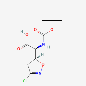 molecular formula C10H15ClN2O5 B589568 N-tert-Butoxycarbonyl Acivicin CAS No. 73684-59-0