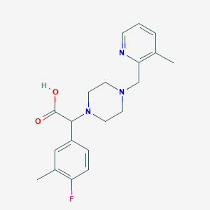 (4-fluoro-3-methylphenyl){4-[(3-methylpyridin-2-yl)methyl]piperazin-1-yl}acetic acid