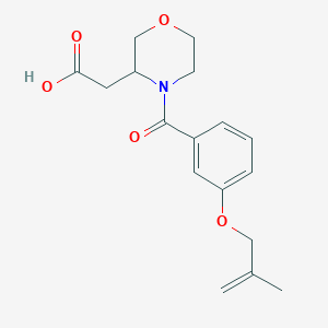 (4-{3-[(2-methylprop-2-en-1-yl)oxy]benzoyl}morpholin-3-yl)acetic acid