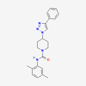 N-(2,5-dimethylphenyl)-4-(4-phenyl-1H-1,2,3-triazol-1-yl)piperidine-1-carboxamide