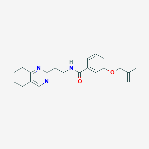 3-[(2-methylprop-2-en-1-yl)oxy]-N-[2-(4-methyl-5,6,7,8-tetrahydroquinazolin-2-yl)ethyl]benzamide