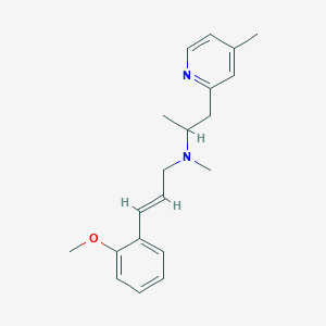 (2E)-3-(2-methoxyphenyl)-N-methyl-N-[1-methyl-2-(4-methylpyridin-2-yl)ethyl]prop-2-en-1-amine