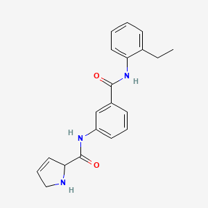 N-(3-{[(2-ethylphenyl)amino]carbonyl}phenyl)-2,5-dihydro-1H-pyrrole-2-carboxamide hydrochloride