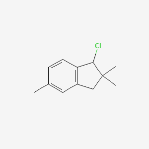molecular formula C12H15Cl B589617 1-Chloro-2,2,5-trimethyl-2,3-dihydro-1H-indene CAS No. 139557-27-0