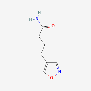 molecular formula C7H10N2O2 B589629 4-(1,2-Oxazol-4-yl)butanamide CAS No. 141679-51-8