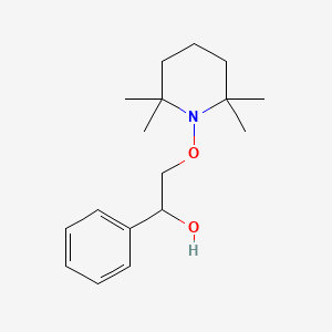 molecular formula C17H27NO2 B589640 1-Phenyl-2-[(2,2,6,6-tetramethylpiperidin-1-yl)oxy]ethan-1-ol CAS No. 132416-36-5