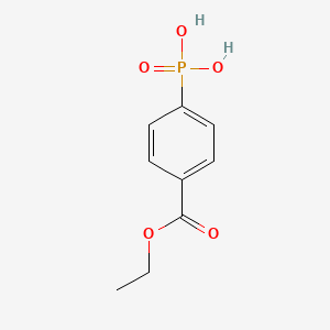 molecular formula C9H11O5P B589647 [4-(Ethoxycarbonyl)phenyl]phosphonic acid CAS No. 75378-49-3