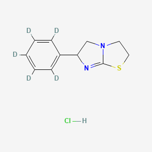 molecular formula C11H13ClN2S B589652 テトラミゾール-d5塩酸塩 CAS No. 1173021-85-6