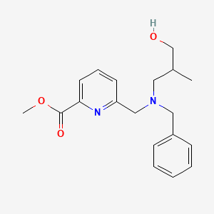 molecular formula C19H24N2O3 B5896539 methyl 6-{[benzyl(3-hydroxy-2-methylpropyl)amino]methyl}pyridine-2-carboxylate 