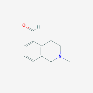 molecular formula C11H13NO B058966 2-Methyl-1,2,3,4-tetrahydroisoquinoline-5-carbaldehyde CAS No. 1268521-50-1