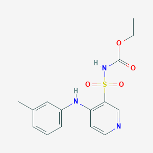 molecular formula C15H17N3O5S B589666 [[4-[(3-Methylphenyl)amino]-3-pyridinyl]sulfonyl]carbamic Acid Ethyl Ester CAS No. 72810-57-2